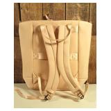 ALL IN MOTION FAUX NEOPRENE TOTE BACKPACK - TAN
