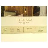 10ct LED Drop Indoor Outdoor Café String Lights Clear Bulbs with Black Wire - Threshold