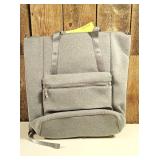 All in Motion Gray Faux Neoprene Tote Backpack - Water Repellent Everyday