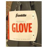 Franklin Sports 10" T-Web Glove with Ball: Youth PVC Mitt, Right-Handed