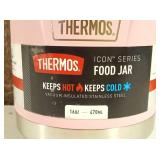 Thermos Icon 16oz Stainless Steel Food Storage Jar with Spoon