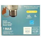 GE LED Timer Soft White A19 Light Bulb