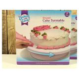 Baked with Love - 2 cupcake stands, 2 cake turntables