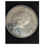 1976 Silver Eisenhower Bicentennial Dollar 1776-1976 - One Dollar Coin