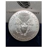 United States Mint American Silver Eagle 2016 1 oz Silver Dollar - Presentation Case
