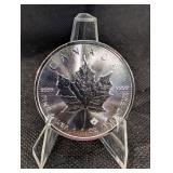 Canada Silver Maple Leaf Coin - 1 oz .9999 Fine Silver - Elizabeth II - 20 Dollars