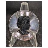 Canada Maple Leaf Silver Dollar - 1 Oz .9999 Fine Silver - 5 Dollars