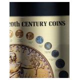 UNITED STATES 20th CENTURY COINS Poster & Bicentennial Constitution Covers Set