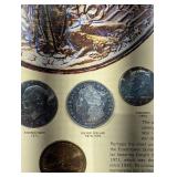 UNITED STATES 20th CENTURY COINS Poster & Bicentennial Constitution Covers Set