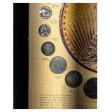 UNITED STATES 20th CENTURY COINS Poster & Bicentennial Constitution Covers Set