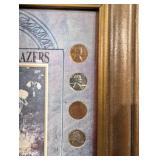 The Trailblazers Framed Coin & Stamp Collage Display