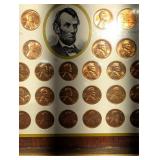 Framed Lincoln Memorial Coinage Display Poster with 1909-1958 Lincoln Cents Collection