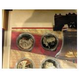 Symbols of Freedom Coin Set No. 1614534 - 24K Gold-Layered Proof Coins in Presentation Book