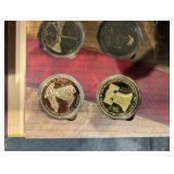 Symbols of Freedom Coin Set No. 1614534 - 24K Gold-Layered Proof Coins in Presentation Book