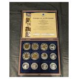 Symbols of Freedom History of America 16-Coin Set - Blue Display Case with Certificate