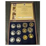 Symbols of Freedom - 12-Coin Set by American Mint in Wood Display Box
