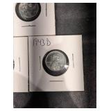 Steel 1943-D Wheat Cents (Lot of 5)