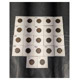 US Indian Head Cents Collection - Assorted Dates, Late 1800s to Early 1900s
