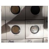 US Indian Head Cents Collection - Assorted Dates, Late 1800s to Early 1900s