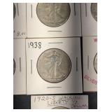 Walking Liberty Half Dollars - Assorted Years (Lot of 7)