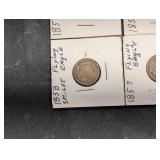Flying Eagle Cents 1857 & 1858 (Lot of 9)
