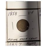 Flying Eagle Cents 1857 & 1858 (Lot of 9)