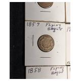 Flying Eagle Cents 1857 & 1858 (Lot of 9)