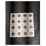 Buffalo Nickels 1934-1937 (16 Coins)