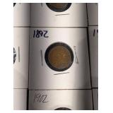 Indian Head Cent Set - 22 Assorted Dates (1860s-1909) in 2x2 Holders