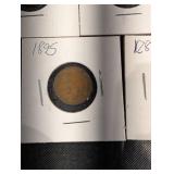 Indian Head Cent Set - 22 Assorted Dates (1860s-1909) in 2x2 Holders