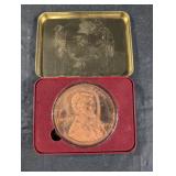 American Classics 1/2 Pound Lincoln Cent 1909 Copper - One Cent In God We Trust - Display Tin
