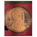American Classics 1/2 Pound Lincoln Cent 1909 Copper - One Cent In God We Trust - Display Tin