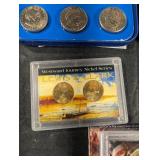 United States Mint Coin Collection: Westward Journey Nickels (Lewis & Clark), 2010 Presidential Dollar Set, Colorized State Quarters