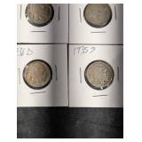 Buffalo Nickel Collection - 1934-1937 US Five-Cent Nickels (D/S Mintmarks)