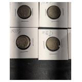 Buffalo Nickel Collection - 1934-1937 US Five-Cent Nickels (D/S Mintmarks)