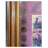 The Way West Buffalo Nickel Framed Print with Coin Border
