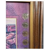 The Way West Buffalo Nickel Framed Print with Coin Border