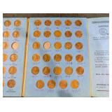 Lincoln Cent Collection Album - Lincoln Memorial Type (1959&), 4 Blue Pages