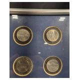 Six United States Nickels - Blue Frame Display
