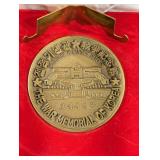 The War Memorial of Korea Medal - Commemorative Bronze in Red Velvet Case