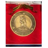 The War Memorial of Korea Medal - Commemorative Bronze in Red Velvet Case