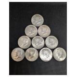 Kennedy Half Dollars 1964 - 15 Coins - 90% Silver