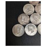 Kennedy Half Dollars 1964-1969 - 10 Coins