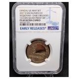 2017-S Sacagawea Sequoyah Dollar PF69 Ultra Cameo NGC Proof Coin