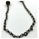 Bohemian Necklace with Red Cabochons & Turquoise Accents