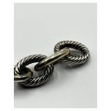 David Yurman 925 Sterling Silver Oval Link Necklace