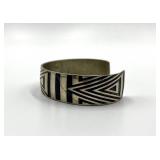 Barry Herem Bangle Bracelet - Geometric Inlay