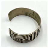 Barry Herem Bangle Bracelet - Geometric Inlay