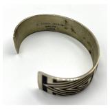 Barry Herem Bangle Bracelet - Geometric Inlay