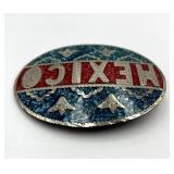 Mexico Belt Buckle with Crushed Chip Inlay